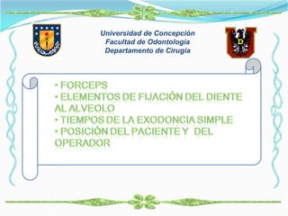 Universidad de Concepción
Facultad de Odontología
Departamento de Cirugía
 