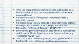 La educación media superior en México ante el reto de su ...