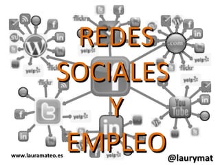 REDESREDES
SOCIALESSOCIALES
YY
EMPLEOEMPLEO@laurymat@laurymatwww.lauramateo.eswww.lauramateo.es
 