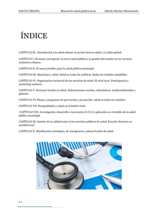 Presentacion manual de salud urbana indice | PDF