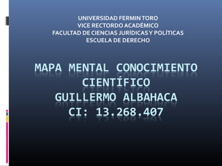 UNIVERSIDAD FERMIN TORO 
VICE RECTORDO ACADÉMICO 
FACULTAD DE CIENCIAS JURÍDICAS Y POLÍTICAS 
ESCUELA DE DERECHO 
 