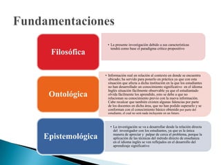 Fundamentaciones