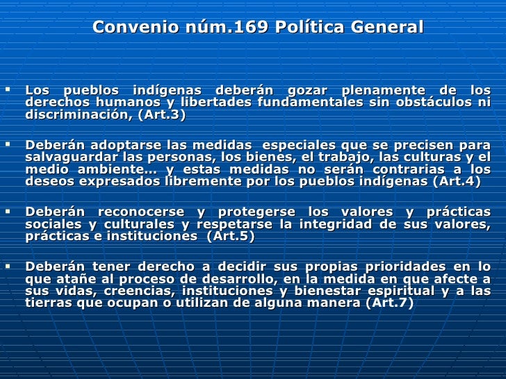 Participación y Consulta en el Convenio N° 169 de la OIT