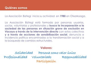 2013 Participación y Desarrollo Comunitario. Bizitegi | PPT