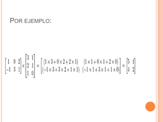 Presentacion Matrices | PPTX