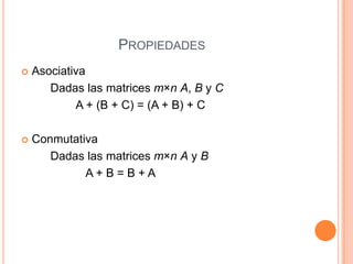 Presentacion Matrices