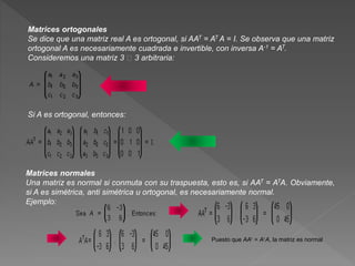 Presentacion matrices y determinantes | PPTX