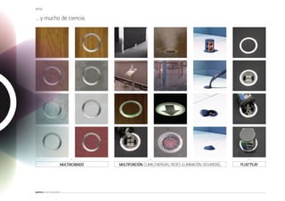 INTRO

... y mucho de ciencia.




                        MULTIACABADO   MULTIFUNCIÓN: CLIMA, ENERGIAS, REDES, ILUMINACIÓN, SEGURIDAD,..   PLUG&PLAY




MATRICS: SUELO GENERATIVO
 