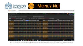 Especialización de Contabilidad Internacional I Faculta de Ciencias Económicas y Administrativas
 