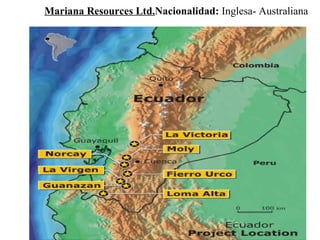 Mariana Resources Ltd. Nacionalidad:  Inglesa- Australiana 