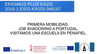 ERASMUS PLUS KA101
2018-1-ES01-KA101-048167
PRIMERA MOBILIDAD:
JOB SHADOWING A PORTUGAL.
VISITAMOS UNA ESCUELA EN PENAFIEL.
 