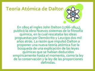 Modelo Atómico de Dalton | PPT