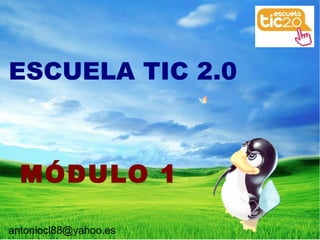 ESCUELA TIC 2.0 MÓDULO 1 [email_address] 