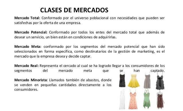 Resultado de imagen para CLASES DE MERCADEO