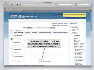 En la siguiente pantalla el profesor podrá descargar el avance, dándole click al nombre del archivo. 