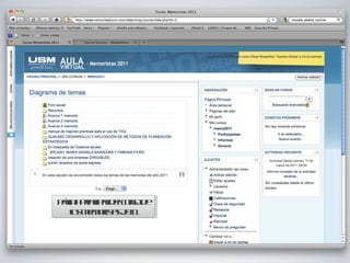 Página principal del curso de los memoristas 2011 