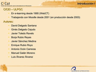 Presentación Moodlemoot 08 - CICEI - ULPGC | PPT