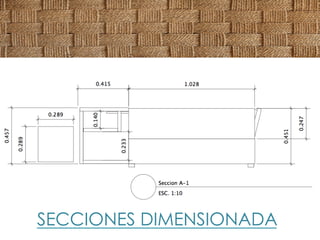SECCIONES DIMENSIONADA
 