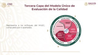 PRESENTACION MODELO UNICO DE EVALUACION DE LA CALIDAD | PPT