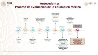 PRESENTACION MODELO UNICO DE EVALUACION DE LA CALIDAD | PPT