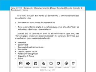 Presentación Multimedia - HTML5 | PPTX