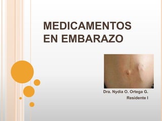 MEDICAMENTOS EN EMBARAZO Dra. Nydia O. Ortega G. Residente I 