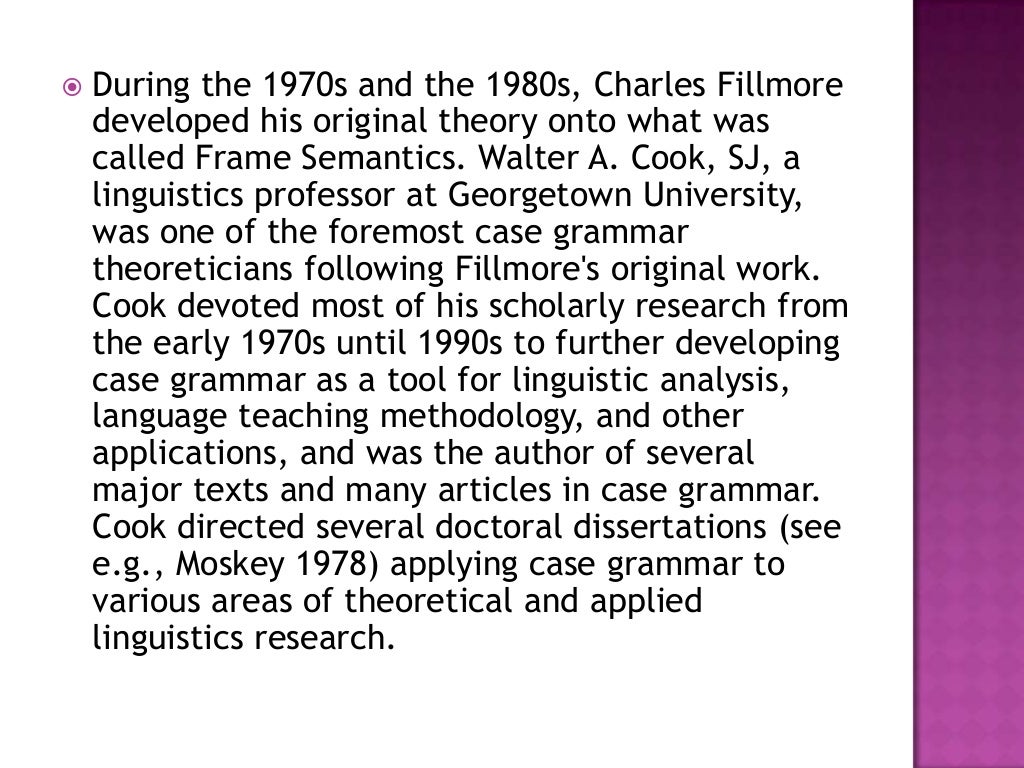 Grammatical Case
