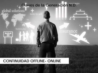Claves de la Generación N.D.




CONTINUIDAD OFFLINE- ONLINE..
 