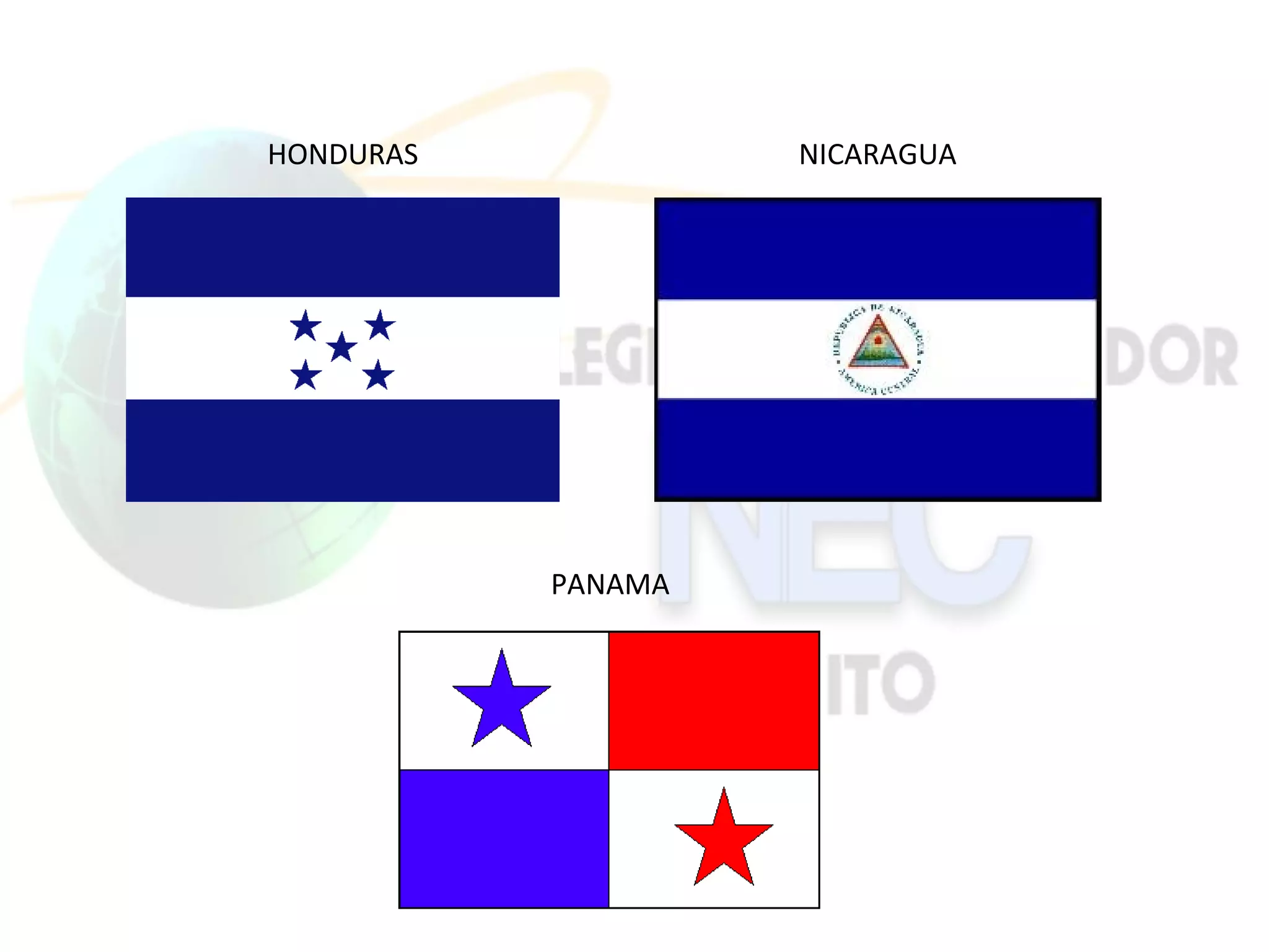 HONDURAS            NICARAGUA




           PANAMA
 