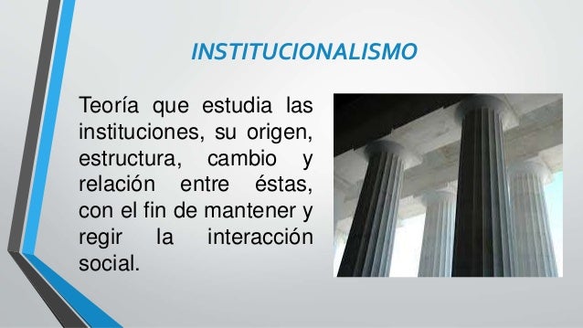 neoinstitucionalismo