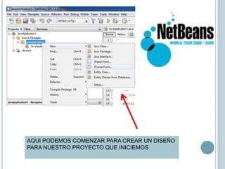 AQUI PODEMOS COMENZAR PARA CREAR UN DISEÑO
PARA NUESTRO PROYECTO QUE INICIEMOS
 