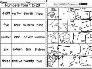 Numbers 11-20
 