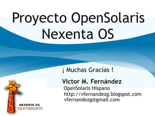 Presentacion Nexenta Os
