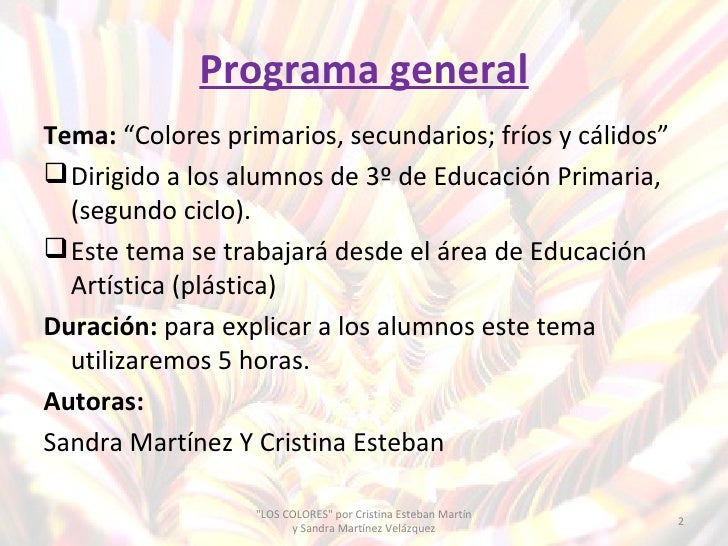 Los Colores Primarios Secundarios Frios Y Calidos