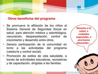 Apoya a resolver las necesidades nutricionales de los niños: