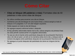 Presentación normas APA actualizado .ppt