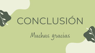 Muchas gracias
CONCLUSIÓN
 
