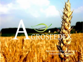 A

GROSEEDEX
Agroseedex Producciones e
Innovaciones Agrarias

 