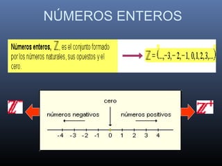NÚMEROS ENTEROS 
 