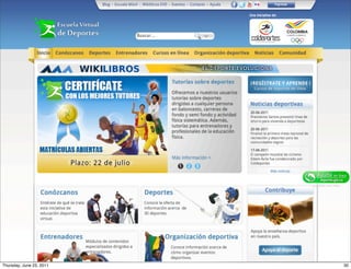 Thursday, June 23, 2011   30
 