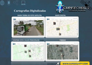 Cartografías Digitalizadas
MAPA TIERRA 3D FOTO SATELITAL MAPA DIGITAL
HIBRIDOMAPNIK (CON CALLES PRINCIPALES)
 