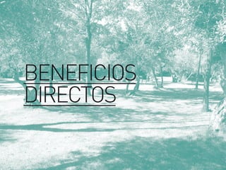 BENEFICIOS
DIRECTOS
 