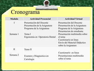Cronograma