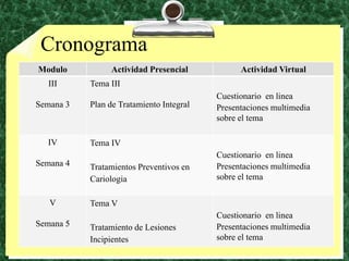 Cronograma