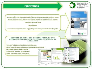  Desarrollo de 	Objetivos y Planes.EstudioCiclo de trabajo del ObservatorioActuación