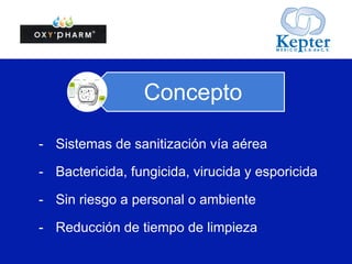 3	
  
Peroxido de Hidrogeno nebulizado
Evidencia
The	
   Society	
   for	
   Health	
   Epidemiology	
   of	
   America	
   (SHEA)	
   publicó	
   en	
   la	
   revista	
   InfecJon	
   Control	
   and	
   Hospital	
  
Epidemiolgoy,	
  Vol.	
  34,	
  No.	
  5	
  Special	
  Topic	
  Issue:	
  The	
  Role	
  of	
  the	
  Enviroment	
  in	
  InfecJon	
  PrevenJon	
  (	
  May	
  2013),	
  
pp.449-­‐52.	
  EfecJvidad	
  del	
  uso	
  de	
  peroxido	
  de	
  hidrógeno	
  vaporizado	
  en	
  el	
  proceso	
  de	
  desinfección	
  de	
  superﬁcies	
  y	
  
medio	
  ambiente	
  en	
  hospitales	
  (21	
  publicaciones)	
  
	
  
NOM-­‐045-­‐SSA2-­‐2005	
  para	
  la	
  vigilancia	
  epidemiológica,	
  prevención	
  y	
  control	
  de	
  las	
  infecciones	
  nosocomiales:	
  uso	
  
de	
  peróxido	
  de	
  hidrogeno	
  vaporizado	
  como	
  desinfectante	
  de	
  alto	
  nivel.	
  
	
  
 