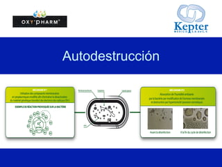 7	
  
Solución 99.9% biodegradable
Resultados
95%	
  menos	
  riesgo	
  de	
  infección	
  sobre	
  superﬁcies	
  y	
  ambientes	
  
Reducción	
  minima	
  de	
  50%	
  en	
  el	
  Jempo	
  de	
  desinfección	
  
No	
  genera	
  resistencia	
  en	
  microorganismos	
  	
  
Aumenta	
  la	
  vida	
  úJl	
  del	
  mobiliario	
  
Reducción	
  escalada	
  de	
  microorganismos	
  sin	
  brotes	
  secundarios	
  
 