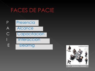 P   Presencia A   Alcance C  Capacitación I  Interacción E  Elearnig  