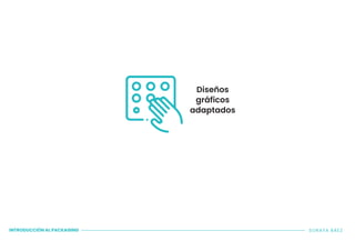 Diseños
gráficos
adaptados
INTRODUCCIÓN AL PACKAGING SORAYA BÁEZ
 