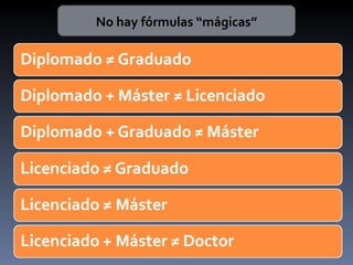 No hay fórmulas “mágicas” 